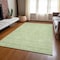 Homeroots 5' X 8' Artichoke Green Mint Green And Ivory Floral Washable Indoor Outdoor Area Rug 582315 - alternate 5