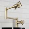 Kingston Brass Deck Mount Pot Filler Faucet with Knurled Handle, Antique Brass KS4703RKZ - alternate 2
