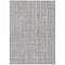 Homeroots 9' X 12' Gray Brown And Ivory Striped Washable Indoor Outdoor Area Rug 597395 - alternate 4