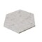 Apollo Tile 9x11 in. Matte Soft Ivory-Beige Porcelain Hexagon Wall and Floor Tile 8.07 sq ft/case, 16PK HEX88TERTALA - alternate 4