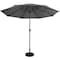 Pure Garden 9 ft Round Patio Umbrella Easy Crank, Vented Canopy Outdoor Umbrella for Shade 50-LG1418 - alternate 3