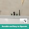Hansgrohe Tecturis S 4-Hole Roman Tub Set Trim with 1.75 Handshower in Matte Black 73442671 - alternate 3