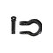 Overland Vcl D-Ring, With 3/4 Inch Pin; 4.75 Ton Weight Rating; Powder Coated Gloss; Black; Steel; 19019901 - alternate 2