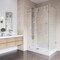 Vigo 36 in. L x 48 in. W x 79 in. H Frameless Sliding Rectangle Shower Enclosure Kit in Chrome VG6051CHCL48WL - alternate 3