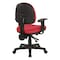 Office Star Products Ergonomic Fabric Sculptured Ergonomic Managers Chair, Lipstick 8180-R100 - alternate 2