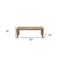 Homeroots 60" Natural Distressed Solid Wood Dining Bench 524063 - alternate 5