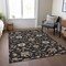 Homeroots 3' X 5' Black Brown And Ivory Floral Washable Indoor Outdoor Area Rug  604743 - alternate 3