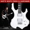 Pyle Heavy Metal EG Fire Electric Guitar Axe w/ Amplifier Kit, Full Size Instrument w/ Practice Amp & PMGTRKT101WT - alternate 3