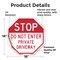 Signmission Stop Do Not Enter Private Driveway, 18 Inch X 18 Inch, Vinyl Decal OC-D-18-278 - alternate 2