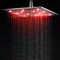 Alfi Brand Brushed Nickel 12" Square Multi Color LED Rain Shower Head LED12S-BN - alternate 1