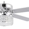 Jonathan Y Kristie 52" 3-Light Crystal/Metal Modern Glam Drum LED Ceiling Fan With Remote, Chrome JYL9709A - alternate 9