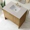 James Martin Vanities Hudson 36" Single Vanity, Light Natural Oak, w/ 3 CM Siberian Silestone Top 435-V36-LNO-3SFR - alternate 5