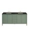 James Martin Vanities Chicago 72" Double Vanity, Smokey Celadon, w/ 3 CM Phantome Eclos Top 503-V72-SC-3PHT - alternate 1
