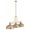 Z-Lite Melange Heritage Brass 3 Light Billiard 725-3HBR-D13HBR - alternate 3