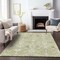 Homeroots 10' X 14' Artichoke Green Gray And Ivory Oriental Washable Indoor Outdoor Area Rug 598015 - alternate 4