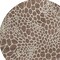 Homeroots 8' Brown And Beige Round Geometric Washable Indoor Outdoor Area Rug 595063 - alternate 3