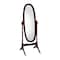 Homeroots 59" Brown Cherry Oval Framed Cheval Standing Mirror 468363 - alternate 1