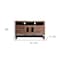Homeroots 62" Brown Solid Wood Cabinet Enclosed Storage Distressed TV Stand 528715 - alternate 2