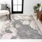 Jonathan Y Marmo Abstract Marbled Modern Gray/Cream 4 ft. x 6 ft. Area Rug CTP201D-4 - alternate 1