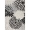 Homeroots 6' X 9' Black And White Floral Indoor Outdoor Area Rug 546678 - alternate 1