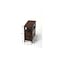 Homeroots 24" Dark Brown Manufactured Wood End Table With Two Drawers And Shelf 488986 - alternate 4