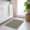 Homeroots 2' X 3' Taupe and Beige Damask Washable Non Skid Indoor Outdoor Area Rug 563889 - alternate 5