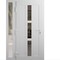 Vdomdoors Front Exterior Prehung Metal-Plastic Door Frosted Glass / MANUX 8112 White Silk / Office Commercial MANUX8112EXD-WS-W32+16-H80-RH-I - alternate 1