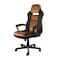 Elama High Back Adjustable Faux Leather Office Chair in Black and Brown ELM-F-003 - alternate 1