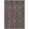 Homeroots 3' X 5' Navy Blue Brown And Red Floral Washable Indoor Outdoor Area Rug 604601 - alternate 4