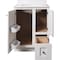 Bertch Storage Solutions 24'' Wx34-1/2'' Hx21''Deep Wht Vanity Base without Top 2 Door/1 Drawer ST-P-W-VSS24RT - alternate 2