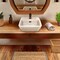 Whitehaus Collection 13 in Rectangular Wall Mount Basin with Overflow Control Ledge, Single Faucet Drilling and Overflow B-EVO14 - alternate 2