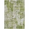 Homeroots 3' X 5' Green And Ivory Abstract Washable Indoor Outdoor Area Rug 597956 - alternate 4