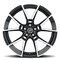 Ultra WHEELS 20 Inch Diameter x 8.5 Inch Width; 5 x 112 Millimeter/ 5 x 4.40 Inch Bolt Pattern 462-2844U+35 - alternate 2