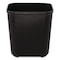 Rubbermaid Commercial 7 gal Rectangular Indoor Metal Can, Black, Open Top, Fiberglass, 14.5 in FG254300BLA - alternate 1