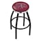 Holland Bar Stool Co 36" Blk Wrinkle Texas A&M Swivel Bar Stool, Chrome Ring L8B2C36TexA-M - alternate 1