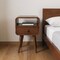 Homeroots 22" Brown Solid Wood Square One Drawer Nightstand 651524 - alternate 6