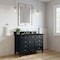 James Martin Vanities Brittany 48" Single Vanity, Black Onyx, w/ 3 CM Phantome Eclos Top 650-V48-BKO-3PHT - alternate 5