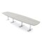 Skutchi Designs Arc Boat Conference Table With Power, 48 in W, 168 in L HAR-ABOT-48X168-T-K458-NA - alternate 1