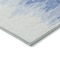 Homeroots 8' Navy Blue And Ivory Round Abstract Washable Indoor Outdoor Area Rug 601226 - alternate 3