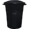 United Solutions Rough & Rugged 32 Gal. Black Trash Can with Lid TI0020 - alternate 2