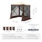 Vevor Pop Up Gazebo Tent Pop-Up Screen Tent 4 Sided Canopy Sun Shelter Brown FY-001 - alternate 5