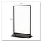 Deflecto Tabletop Sign and Menu Holder, 8.5 x 11 Insert, Clear with Black Frame 4430 - alternate 2