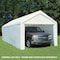 King Canopy 10ftx20ft Canopy Enclosure Sidewall Kit w/ Flaps, Fits 10ft 8in by 20ft frames, White SWK1020WF-2 - alternate 2