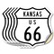 Signmission Kansas Route Marker Shield Sign Us 66, 4 inch X 4 inch, Vinyl Decal, 5PK SHI-D-5PACK-4-384 - alternate 1