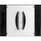 Vdomdoors Front Exterior Prehung Aluminum Double Doors Ronex1077 Teak 2 Sidelights Mirrored Clear Glass Entry RONEX1077DEXD-OAK-W12+72+12xH80-LH-O - alternate 1