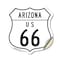 Signmission Arizona Route Marker Shield Sign Us 66, 18 Inch X 18 Inch, Vinyl Decal SHI-D-18-360 - alternate 1