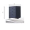 Homeroots 32" X 16" X 49" 2 Tone Gray Contemporary Chest 286557 - alternate 3