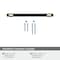 Amerock Mergence 5-1/16 inch 128mm Center-to-Center Matte Black/Golden Champagne Cabinet Pull BP36859FBBBZ - alternate 3