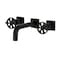 Kingston Brass Double-Handle Wall Mount Bathroom Faucet, Matte Black KS6120RX - alternate 1
