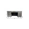 Homeroots 64" Brown and Silver Solid Wood Executive Desk With Five Drawers 489189 - alternate 3